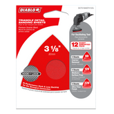 Diablo DCT318ASTH12G 3-1/8" Assorted Oscillating Triangle Detail Sanding Sheets (12-Pack)